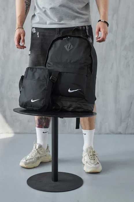 Комплект Nike Рюкзак городской спортивный + Бананка сумка поясная Найк