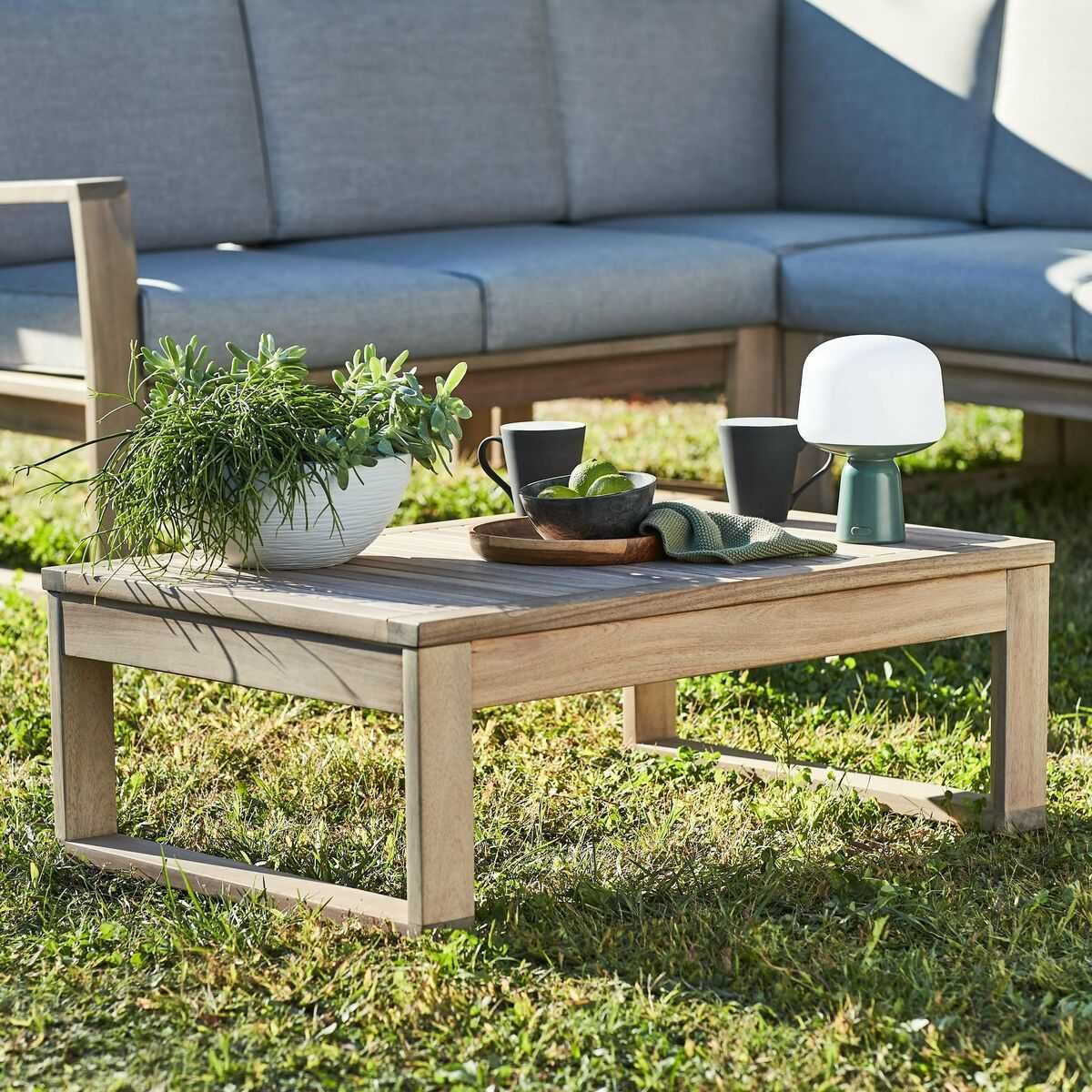 Nowy Stolik / ławka ogrodowy Solaris 55x80 cm drewniany