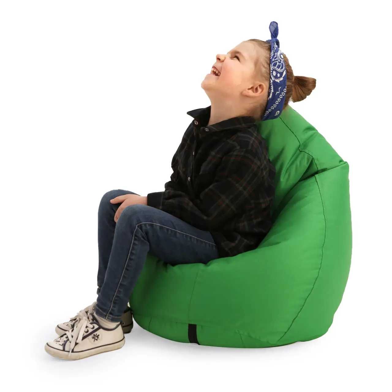 Кресло груша мешок детский Prolisok зелёный 70х95