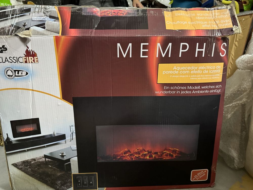 Lareira eletrica Memphis