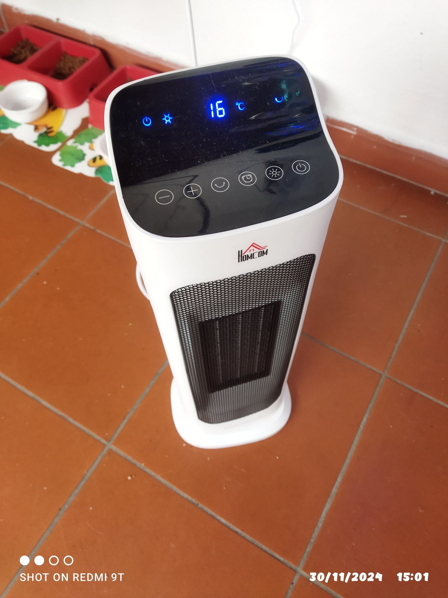 Aquecedores com ecrã digital e comando