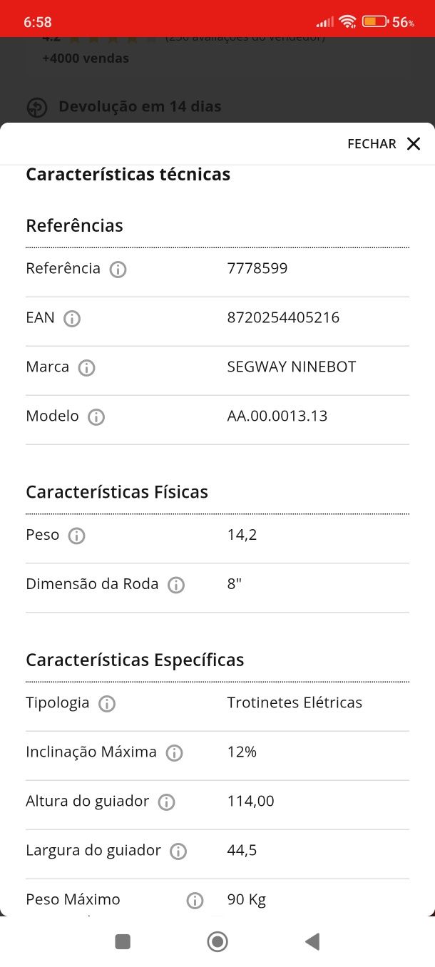 Trotinetes para venda