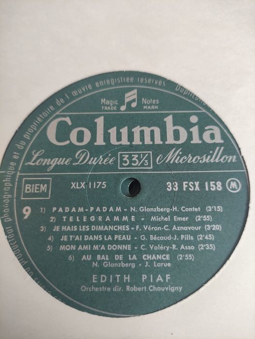 Edith Piaf -10 winyli