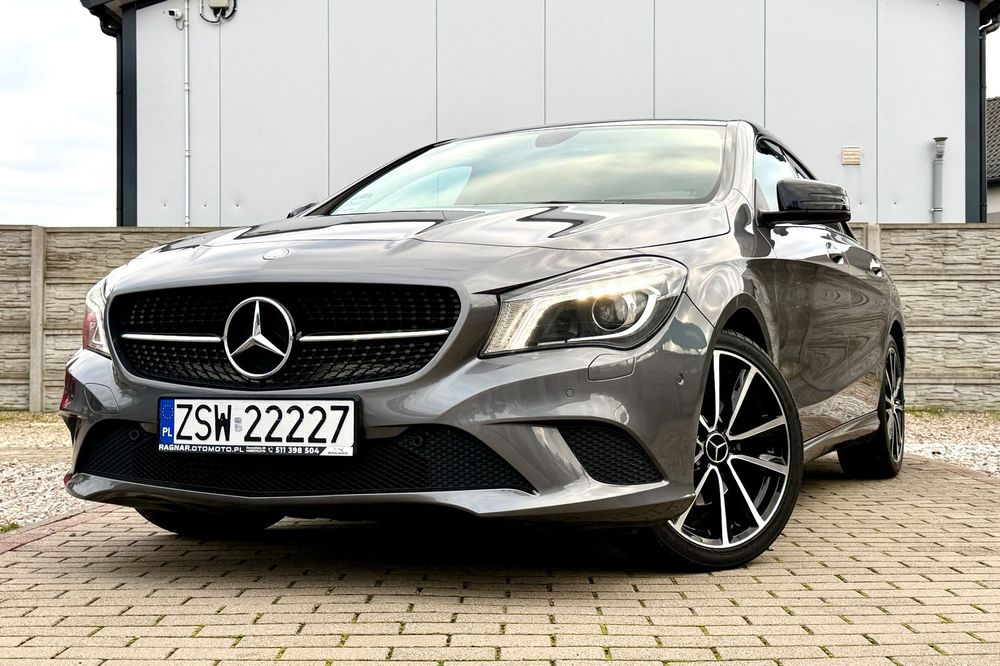 Mercedes-Benz CLA 1.6 SALON POLSKA 1 rej 2016 kamera AUTOMAT bi-xenon zadbany BEZ WKŁADU