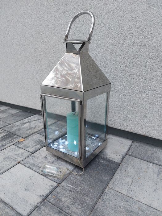 Lampion 45 cm z dekoracją