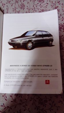 Manual e bolsa citroen zx