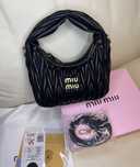 Сумка miu miu (міу міу, миу миу) чорна