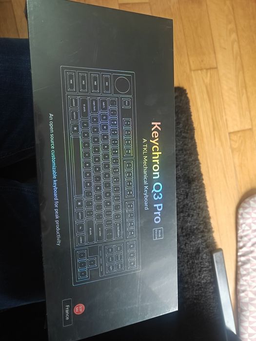 Teclado mecânico Keychron Q3 Pro novo