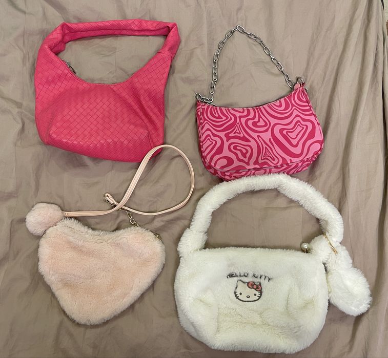 сумка рожева, hello kitty