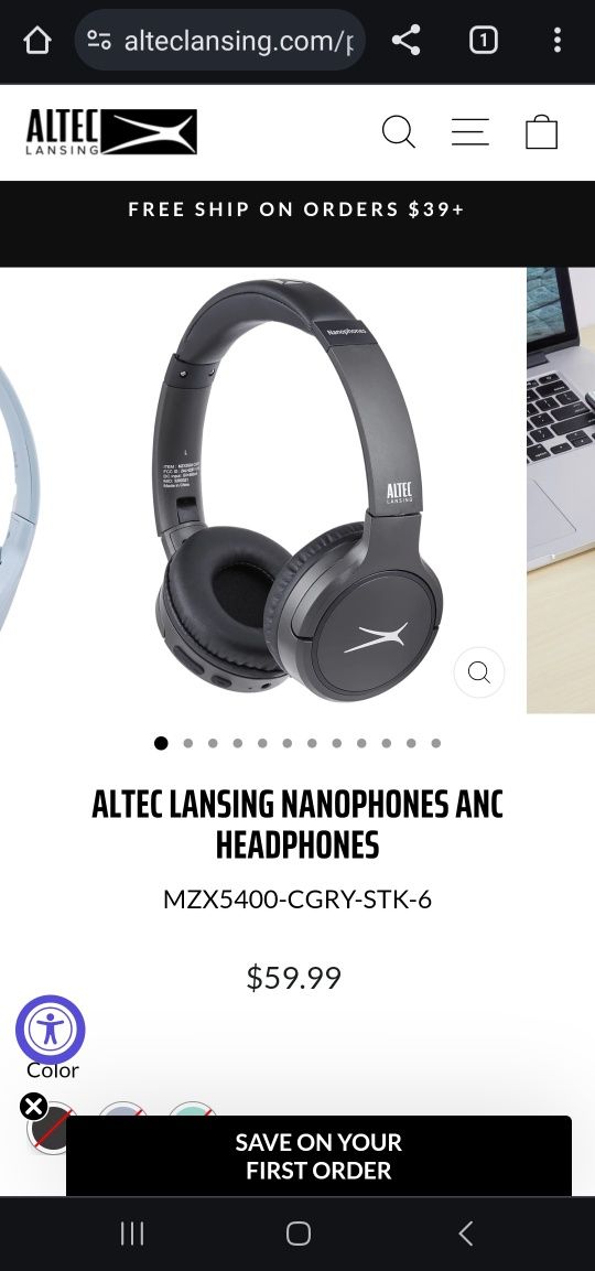 Słuchawki nauszne Altec Lansing ANC