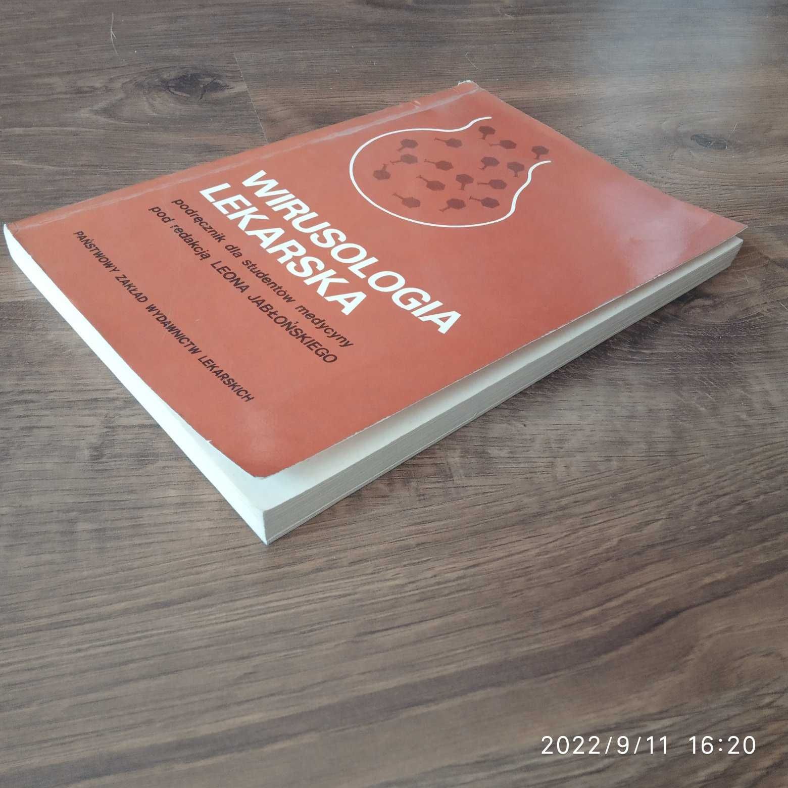 Wirusologia lekarska - Leon Jabłoński , Wyd 4 poprawione i uzupełnione