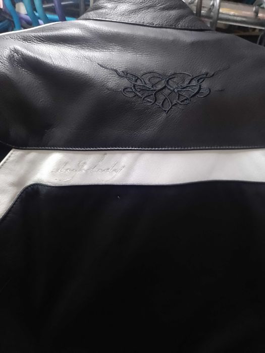 Мото Куртка шкіряна жіноча р.С-М з захистом