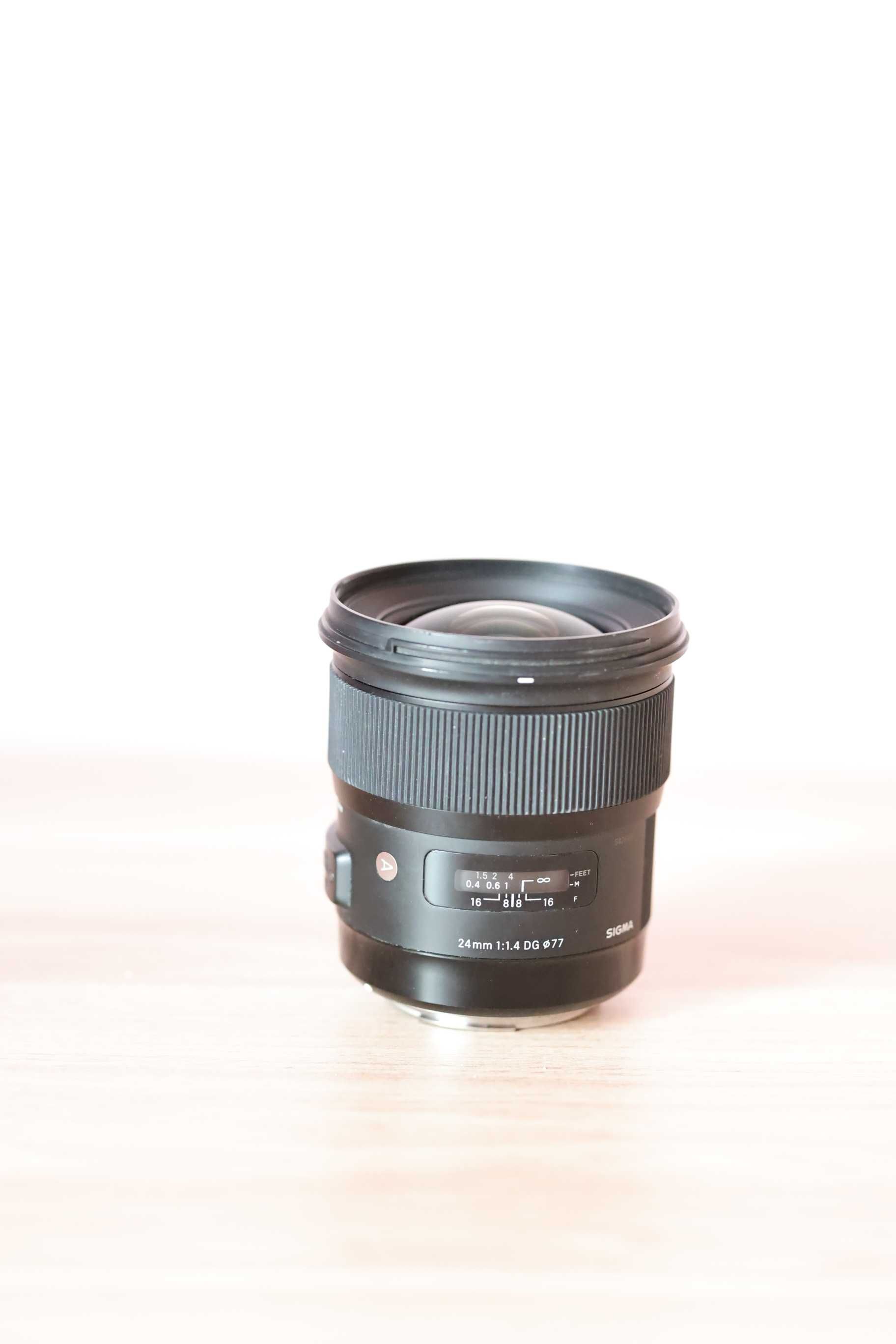 Obiektyw Sigma DG Art 24 mm f. 1,4  EF Canon *jak nowy