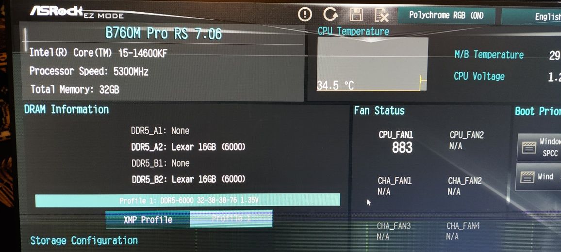 Оперативна пам'ять Lexar Ares DDR5 32GB 6000MHz G.Skill Ripjaws RGB