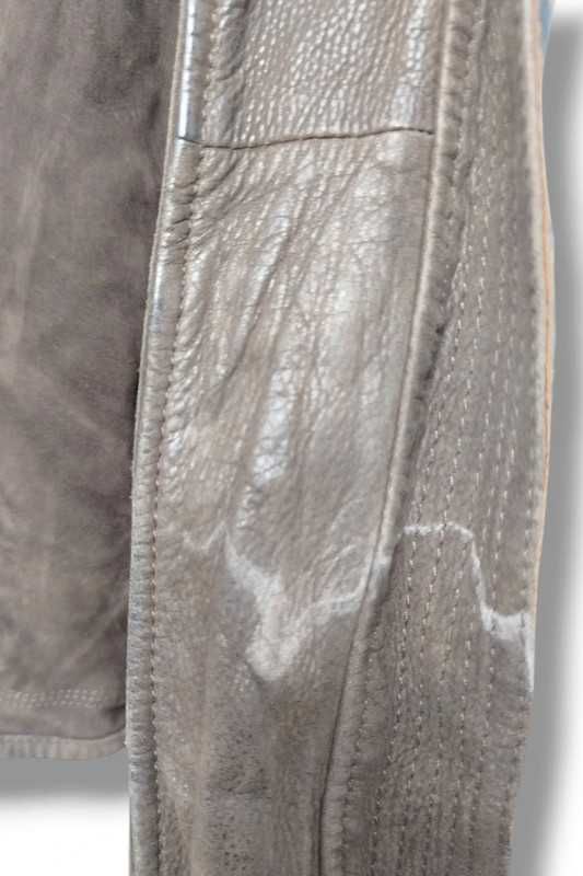 Kurtka skórzana zamszowa Hugo Boss suede leather jacket vintage