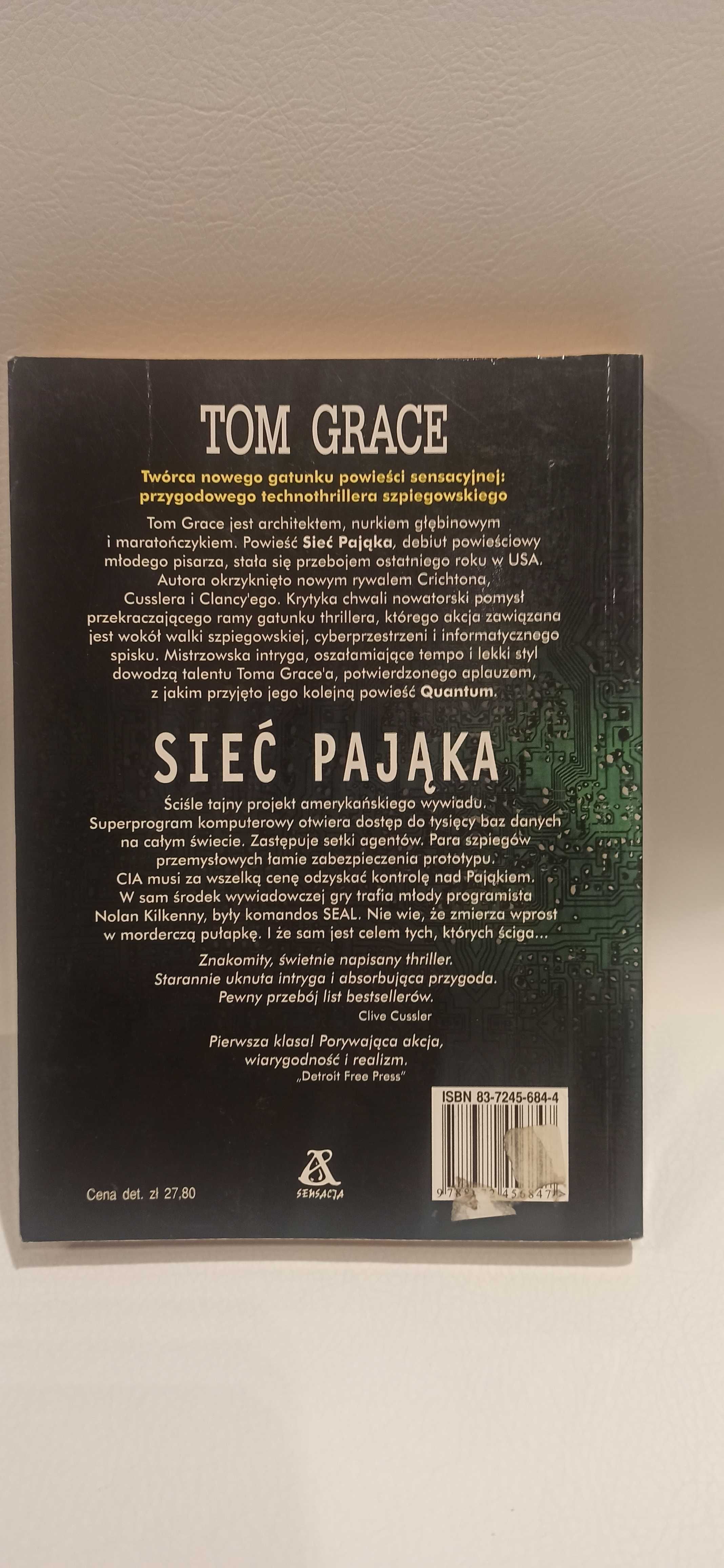 Sieć pająka - Tom Grace - tehnotriller szpiegowski