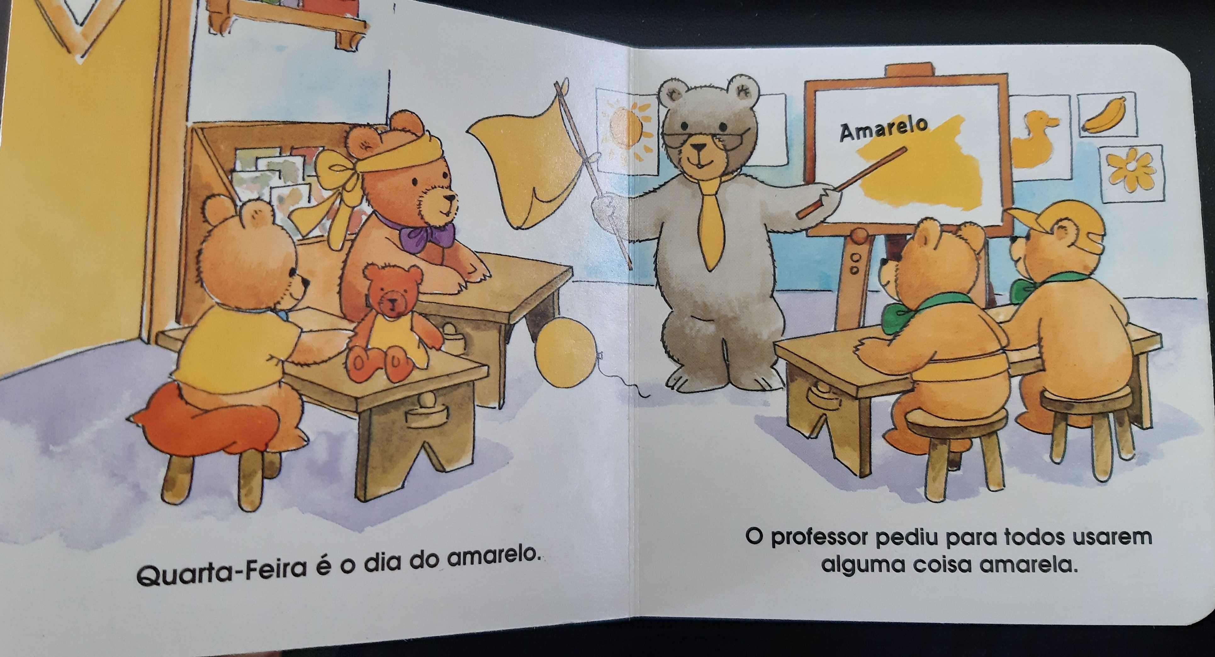 Livro Uma Semana de Cores - Coleção "A Escola dos Meus Ursinhos"