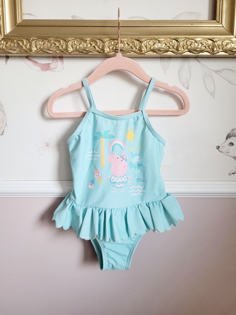 Strój kąpielowy 80-86 Świnka Peppa Pig wakacje plaża morze