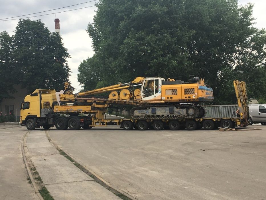 Трал Низкорамный. Услуги трала. Негабаритные перевозки. Автокран