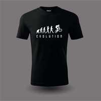 koszulka t-shirt z nadrukiem evolution bike rower hobby mtb prezent L