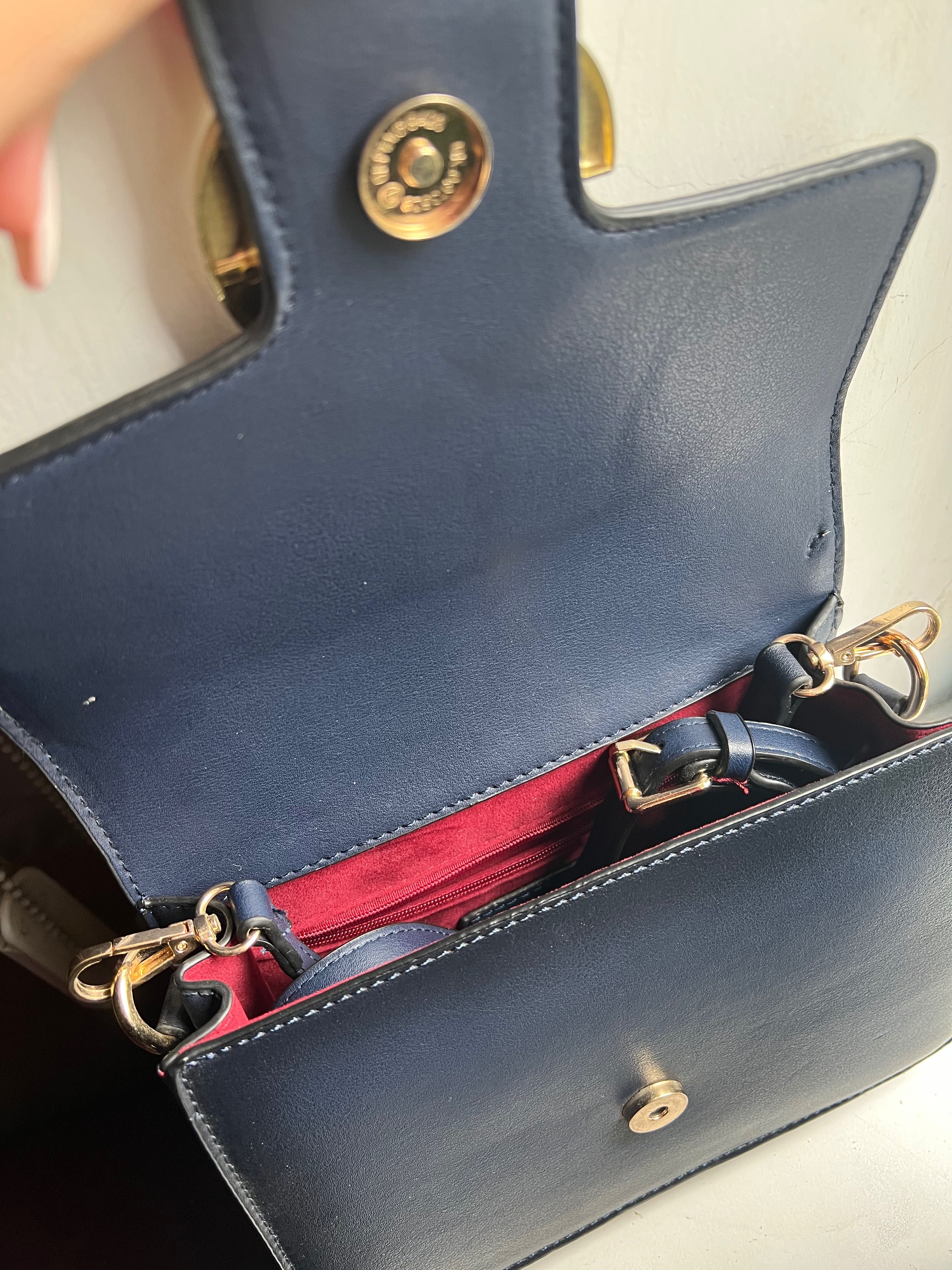 Синя сумка Gucci з ремінцем нова клатч сумка