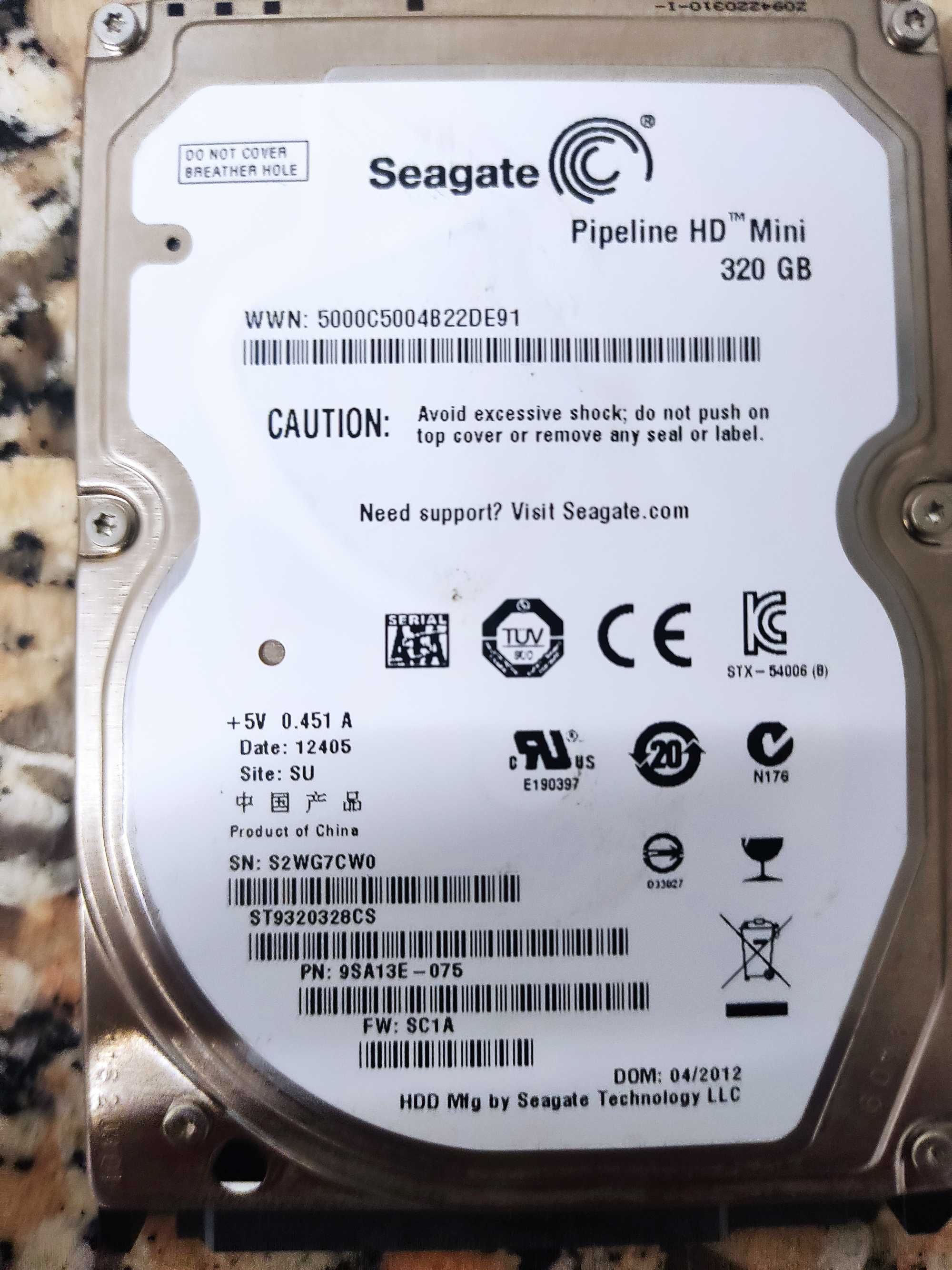 Disco interno Sata 320g 2.5 Seagate