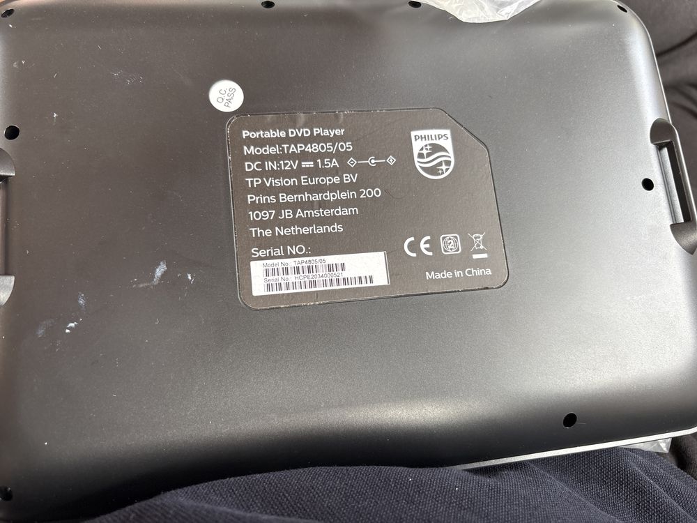 Philips dvd player model TAP4805/05