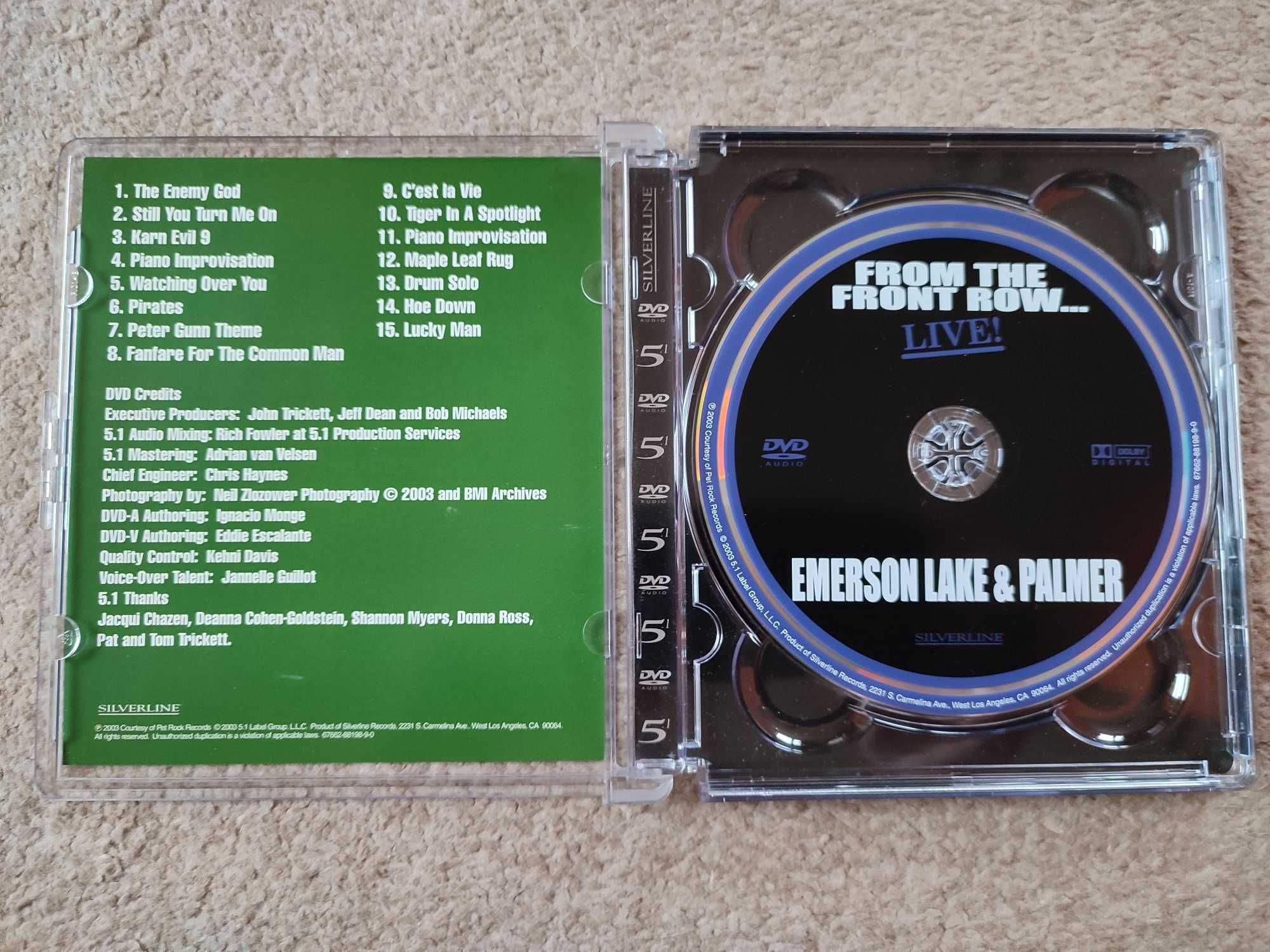 DVD-A - Emerson Lake & Palmer "FromTheFrontRow" płyta DVD-A jak nowa!