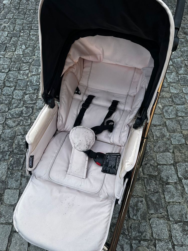 Carrinho rosa da bebécar