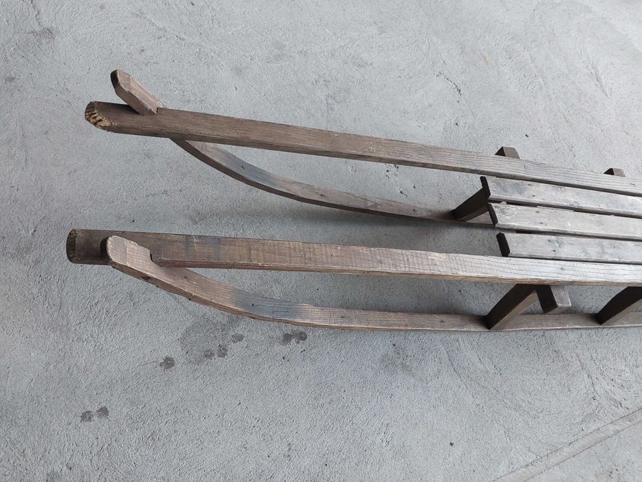 sanki drewniane - długie / 749