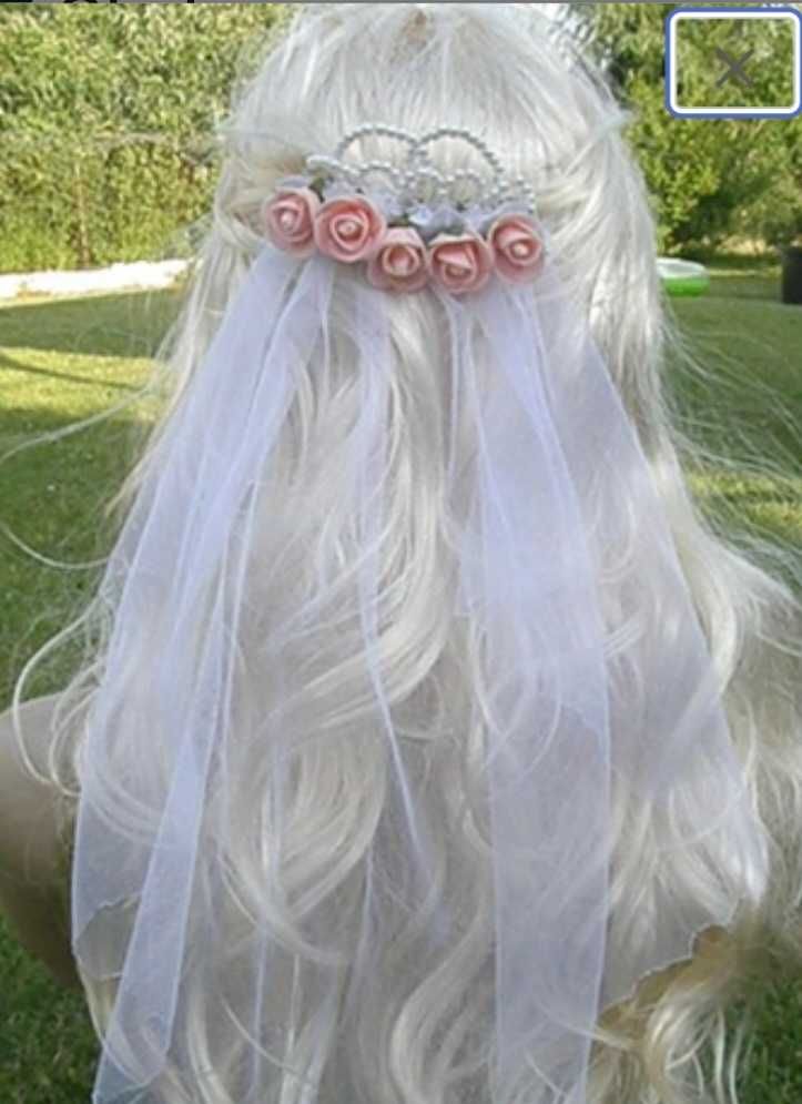 Welon,różyczki,ślub, panna młoda,