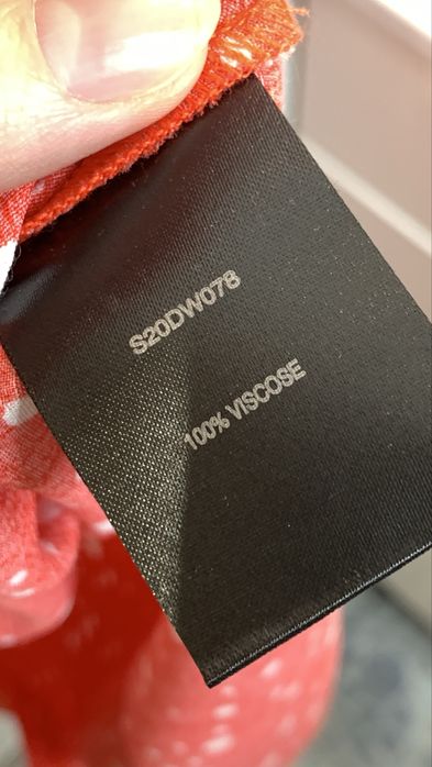 Przepiękna sukienka z wiskozy boska red M Sosandar midi