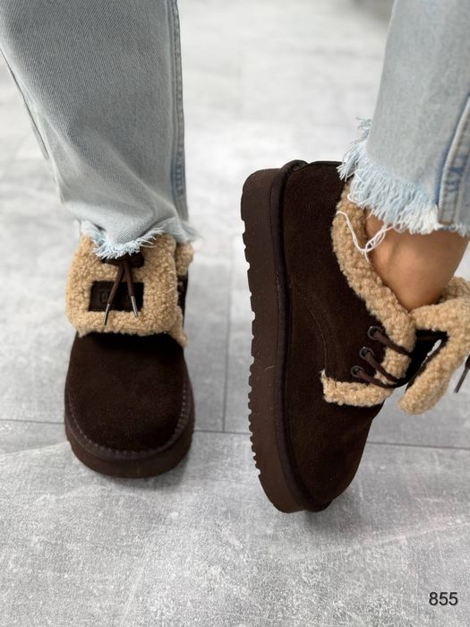 Жіночі шкіряні зимові черевики Лофери в кольорах