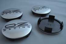 4 centros para jante, kit completo pronto a aplicar OZ RACING cromado