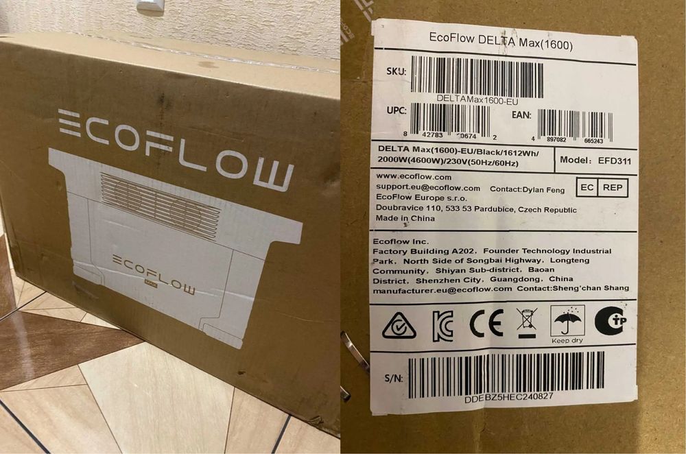 Зарядна станція EcoFlow DELTA Max 1600 EU