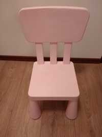 Krzesełko  Mamut Ikea - różowe