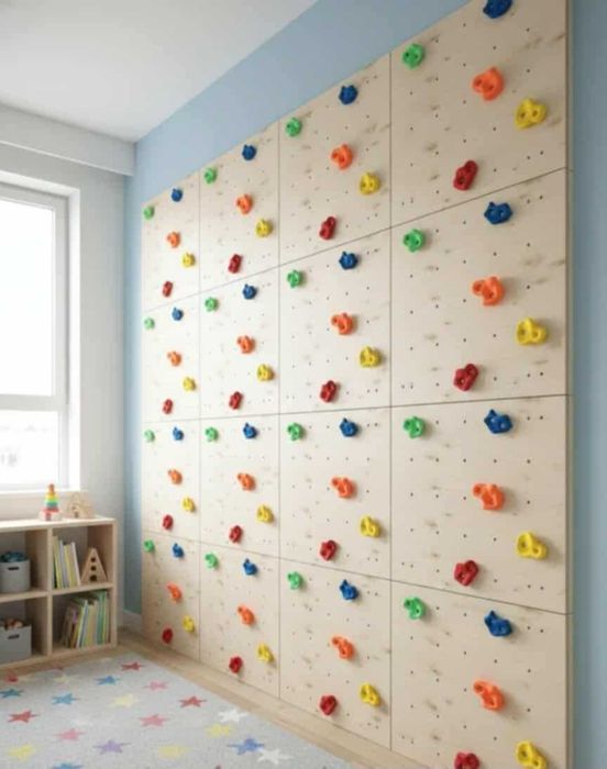 Ścianka wspinaczkowa dla dziecka domowa plac zabaw prezent do pokoju