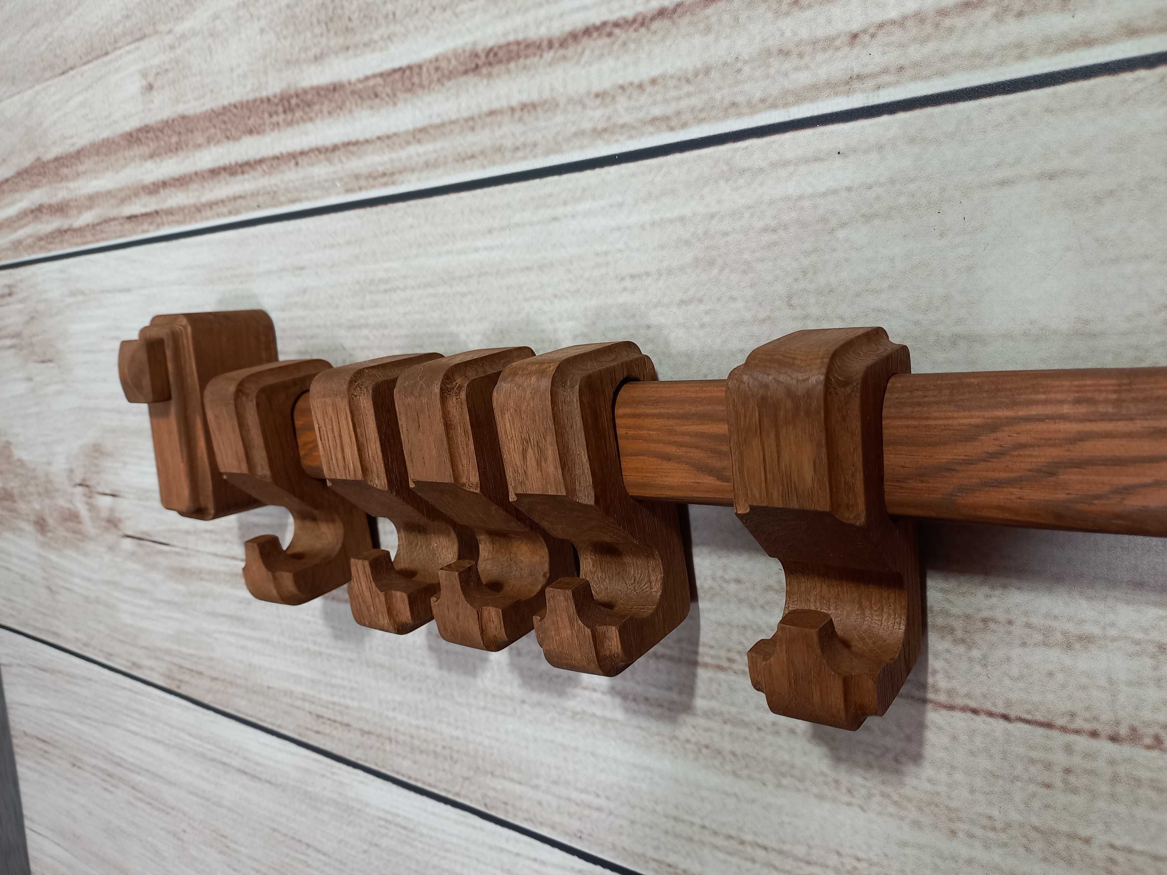 Rustykalny drewniany wieszak ,dębowy ,wooden hanger ,orginaly wygląd
