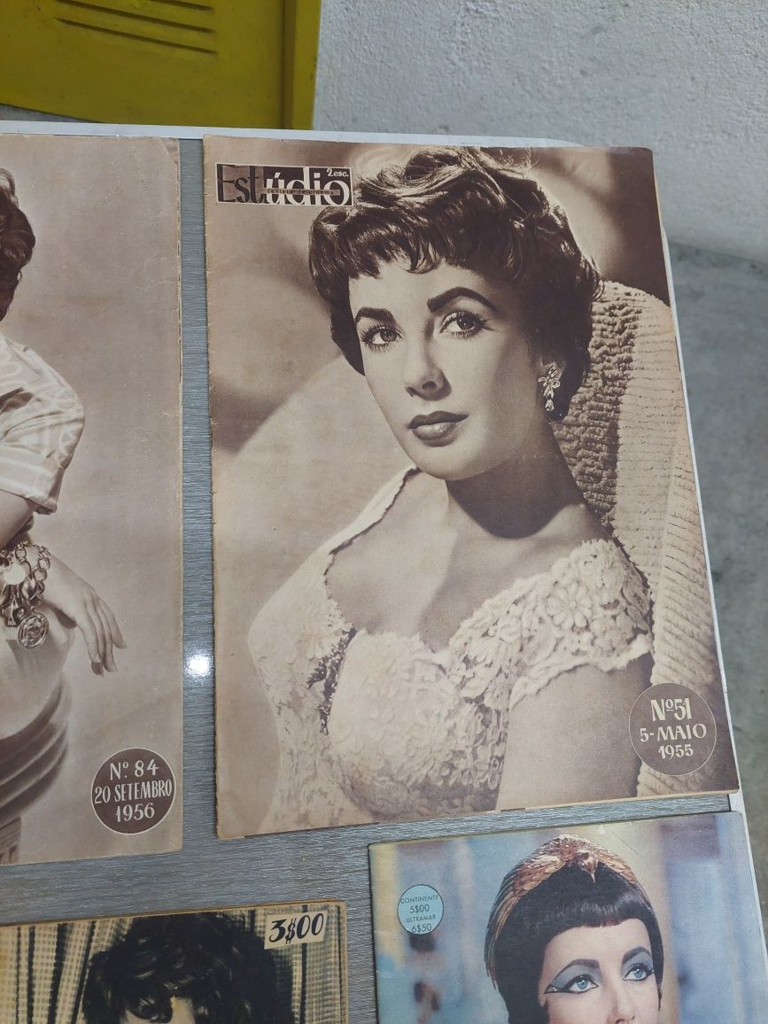 Elizabeth Taylor 7 revistas Lyz Lis antigas portuguesas