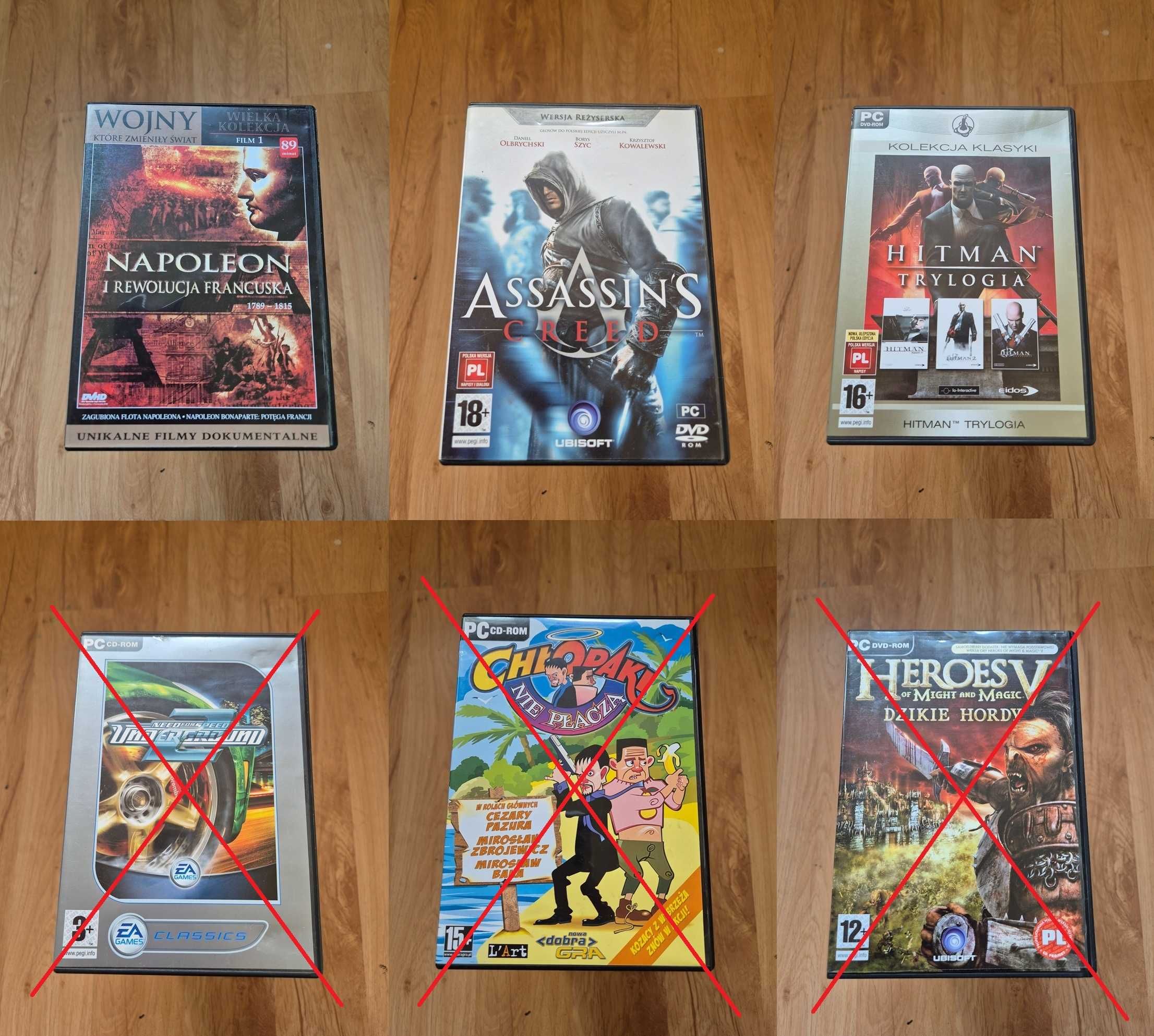 Sprzedam gry PC - klasyki, Hitman, Assasin, Splinter Cell, Toca Race