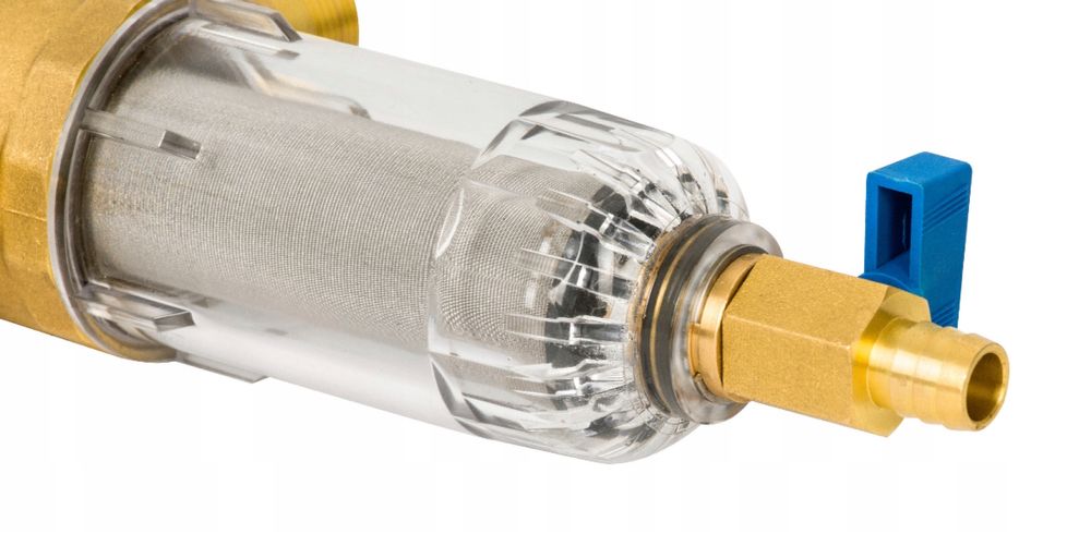 Filtr Mosiężny Samoczyszczący Mechaniczny 3/4 DNO20 z Manometrem