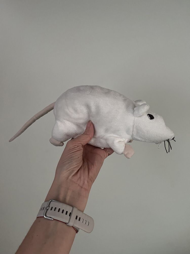 Ikea szczur mysz szczurek biały pluszak maskotka
