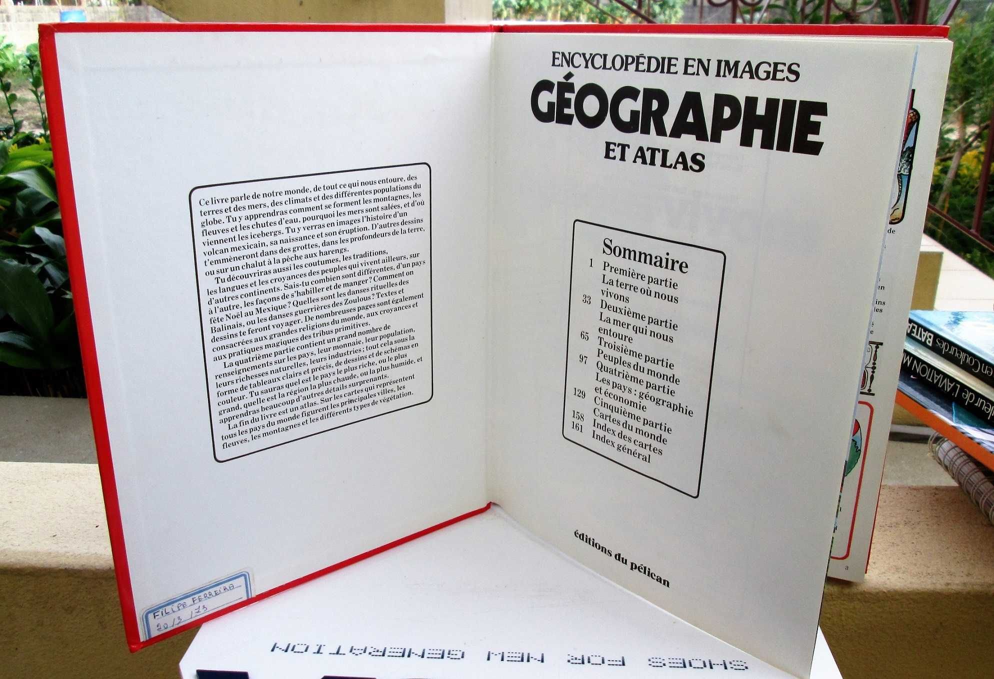 Livro Géographie encyclopédie en images 1981
