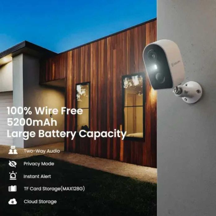 WiFi відеокамера galayou r2 pro, 3Mp камера відеоспостереження