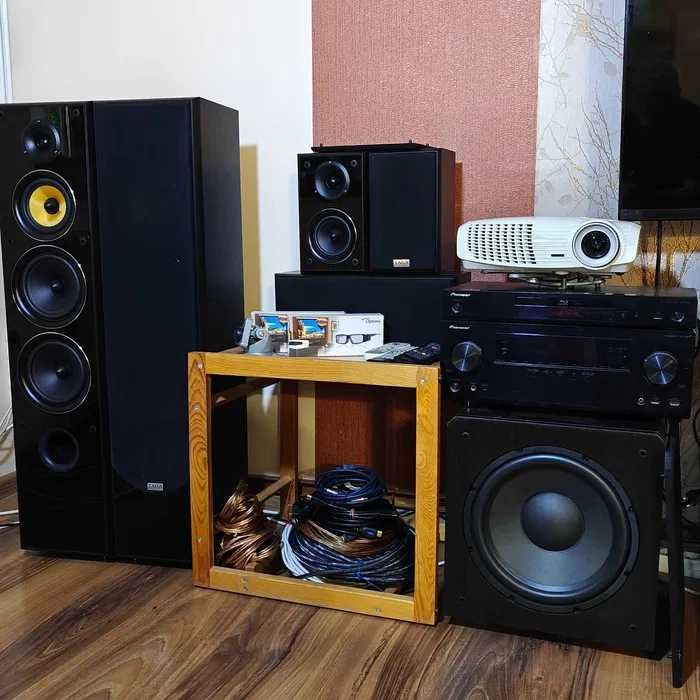 Kolumny głośnikowe 5.1 kino domowe TAGA TAV-606 v.3 kompl. 5 szt Wenge