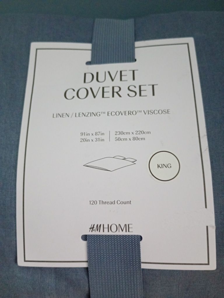 Pościel lniana H&M Home 230x220