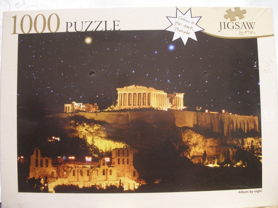 Пазлы "Афины в ночи" Athens by night достопримечательности новое!