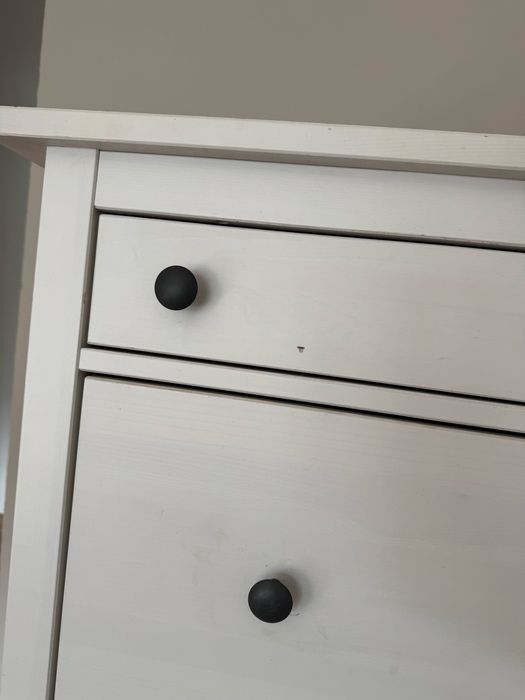 Ikea komoda hemnes 108x131 biala drewniana 6 szuflad