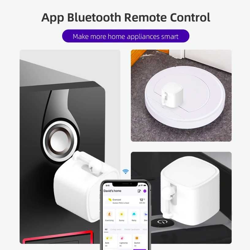 Кнопка фізична ричаг бот Fingerbot Bluetooth Tuya Smart Life