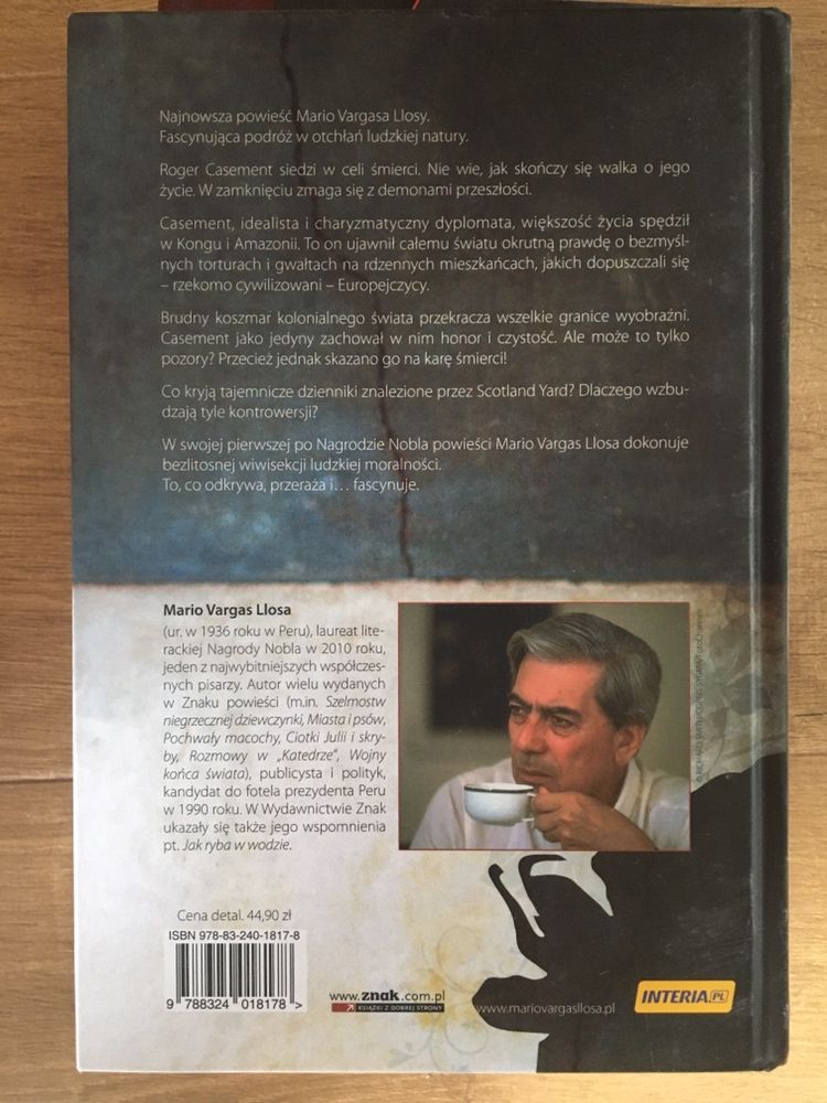 Ksiażka Marzenie Celta. Mario Vargas Llosa